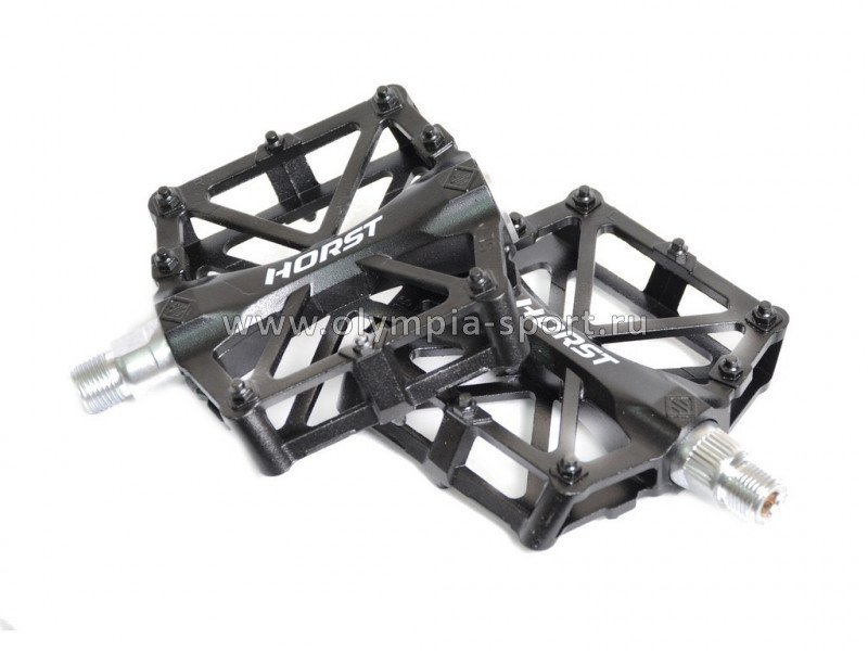Педали алюминиевые Horst H36 широкие с 2 промподш.