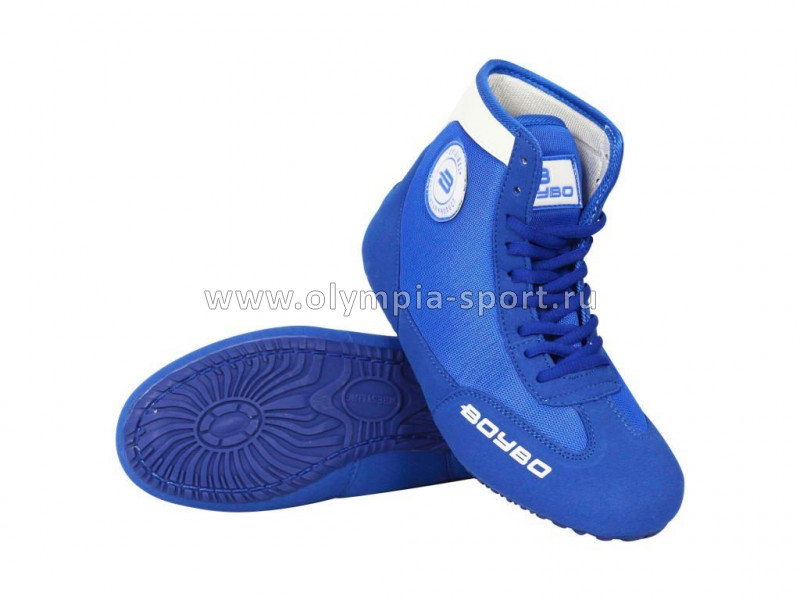 Борцовки BoyBo на толстой подошве синие