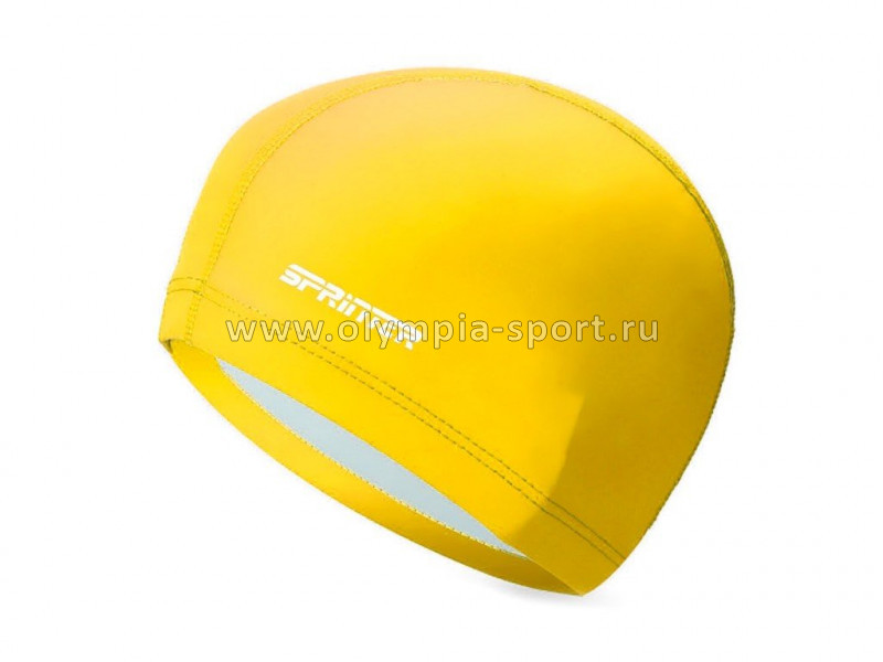 Шапочка для плавания Sprinter PU1117, комбинированная