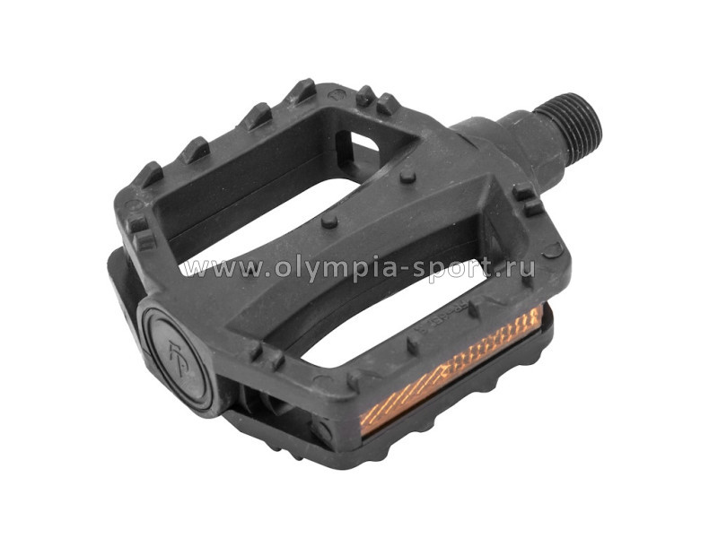 Педали FP-651 FEIMIN, ось 9/16" со светоотражателями, пластиковые чёрные