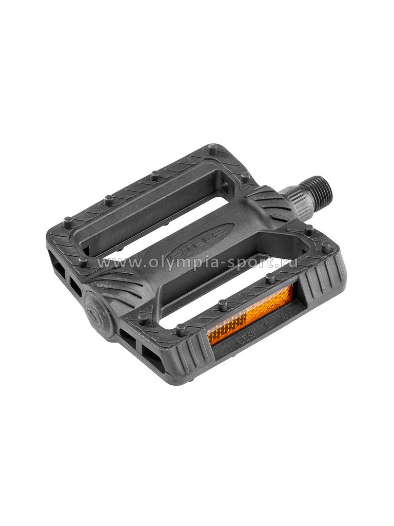 Педали FP-869 FEIMIN, ось 9/16" со светоотражателями, пластиковые чёрные