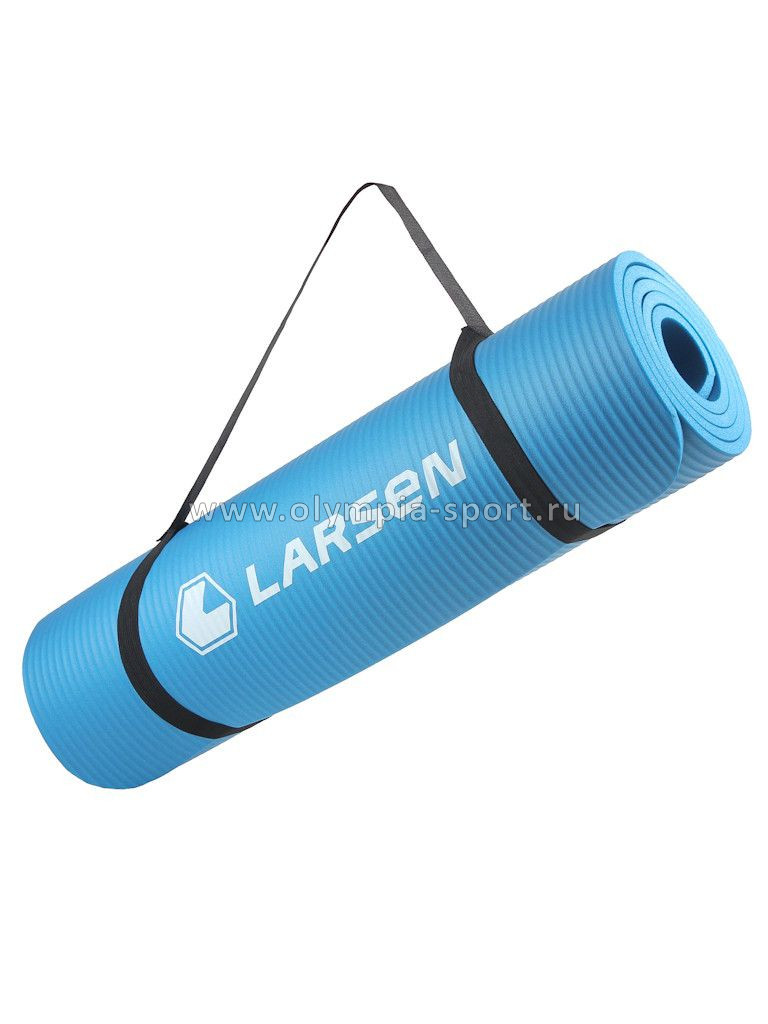 Коврик для фитнеса и йоги Larsen NBR ECE 069 р183х60х1см синий