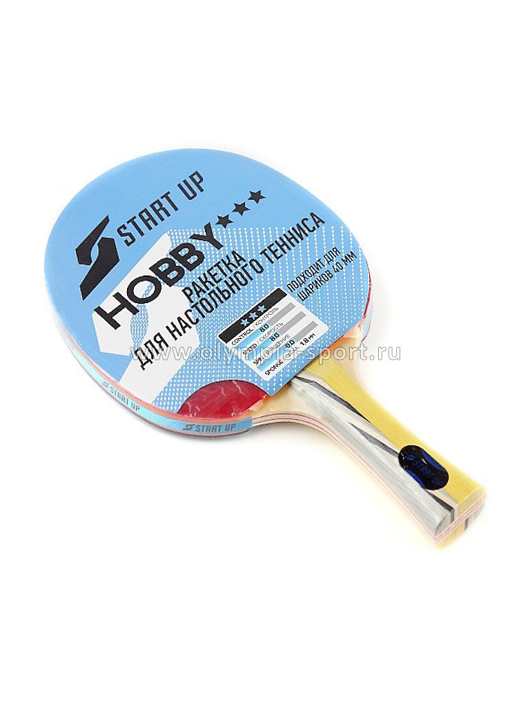 Ракетка для н/т Start Up Hobby 3Star (9881) (анатомическая ручка)