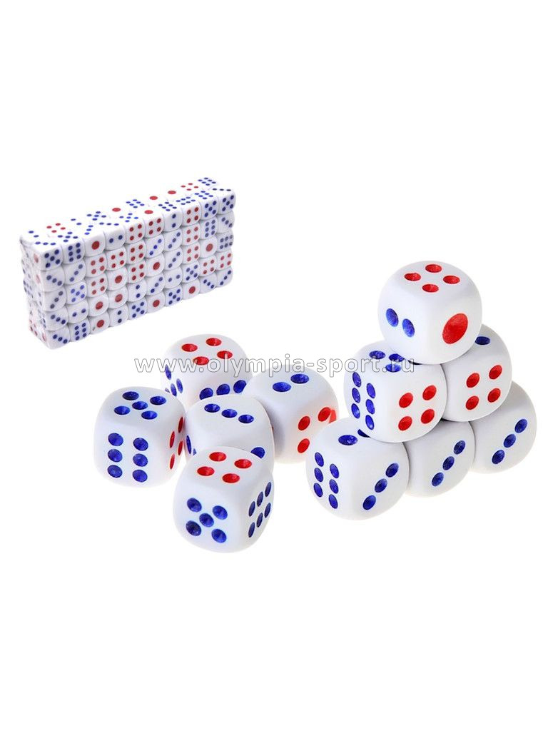 Кубик игровой (зара) №10 цв.белый (10#-Б-СК)