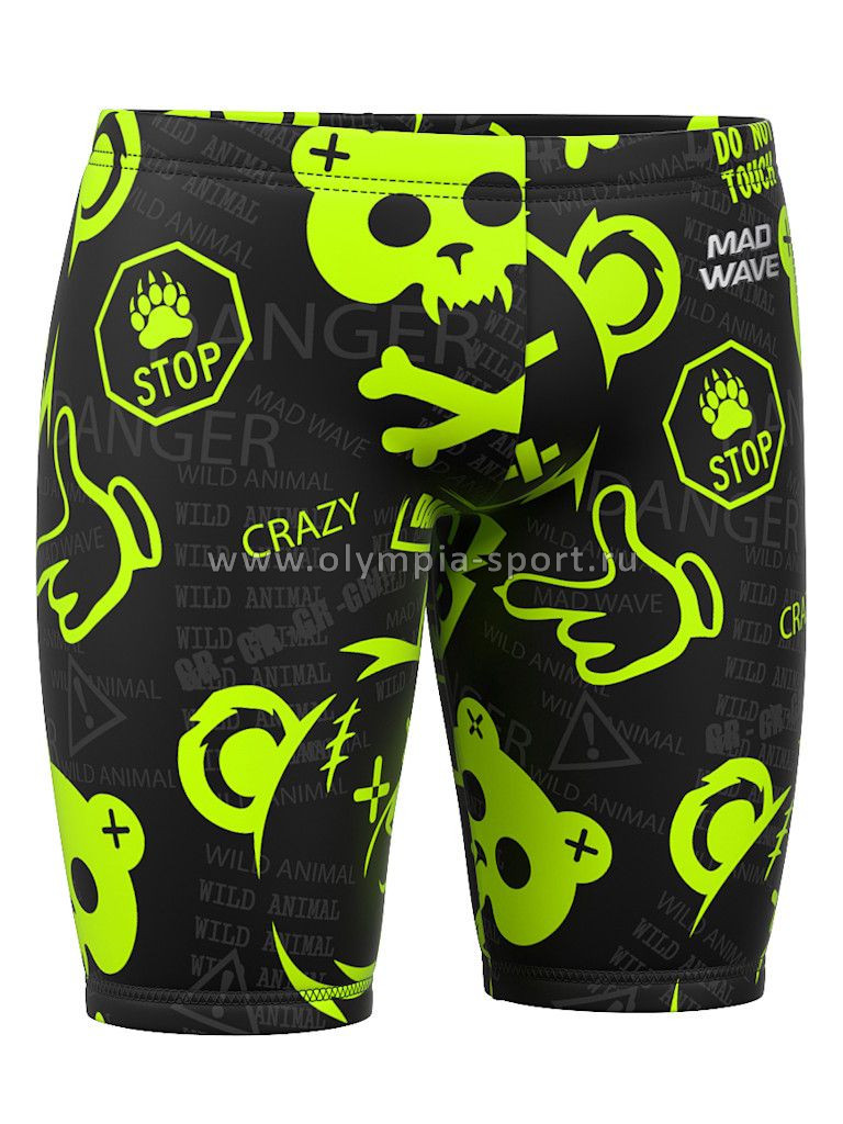 Джаммеры юниорские антихлор Mad Wave Drive Junior PBT H5, Green XXL (40)