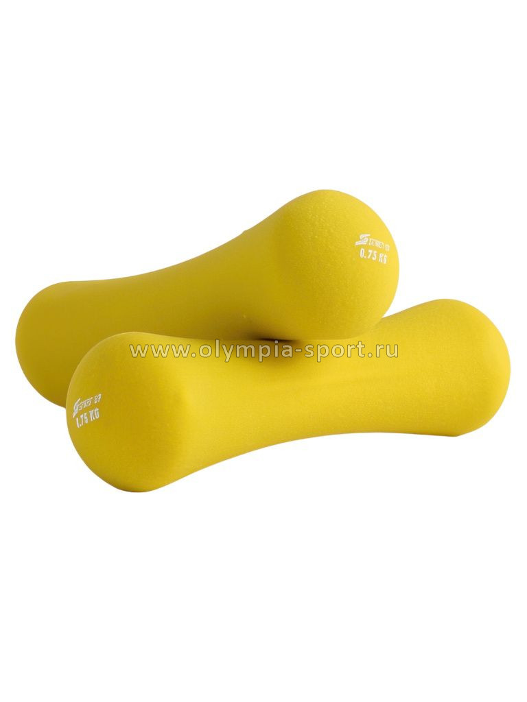 Гантель неопреновая Start Up HD1203 0,75кг желтый