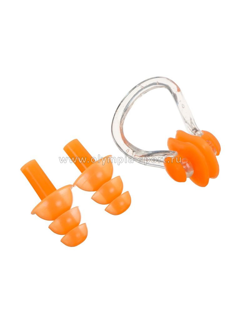 Набор для плавания (беруши + зажим носа) в коробочке C-0317